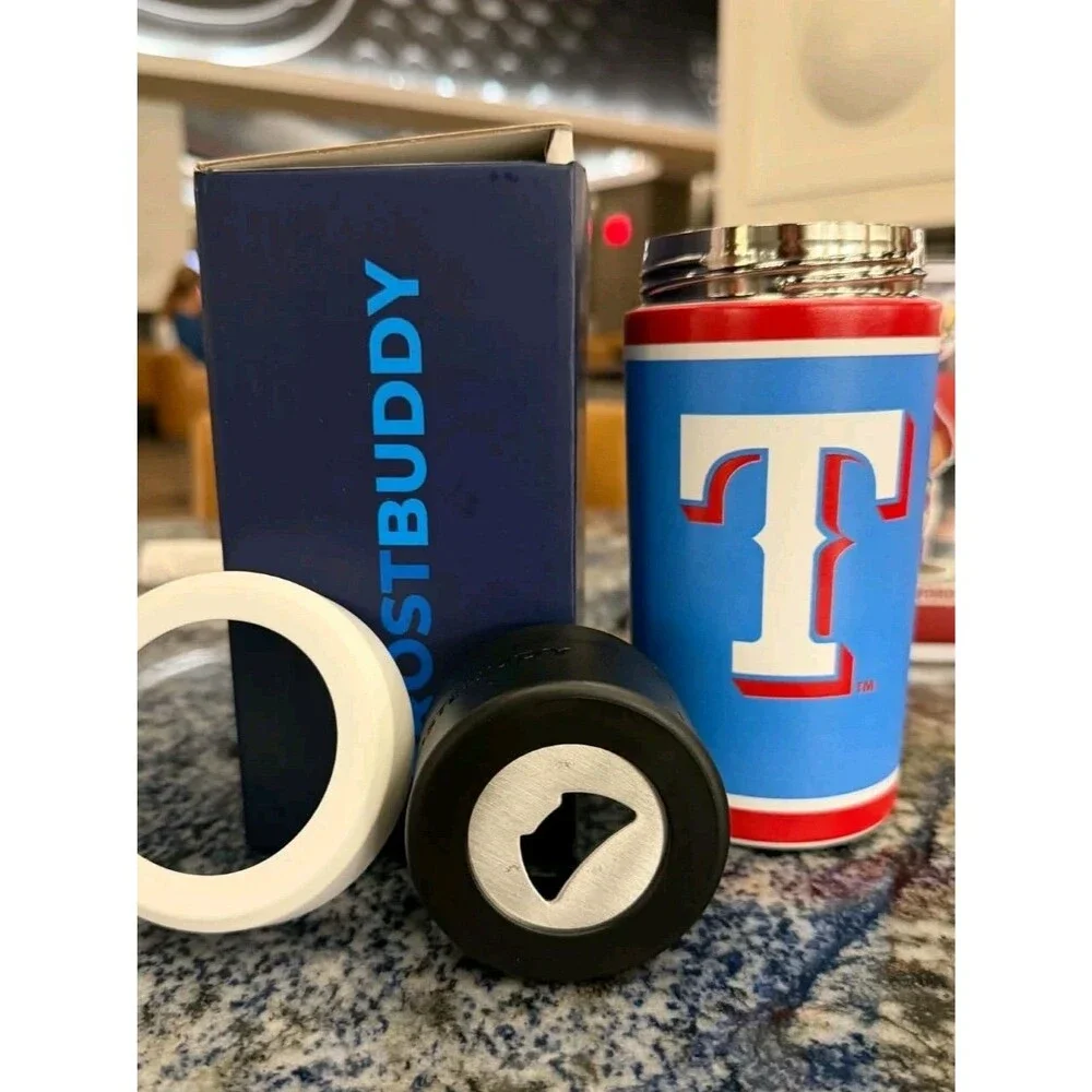 New Texas Rangers Lone Star Members Frost Buddy Can Cooler Limited MLB